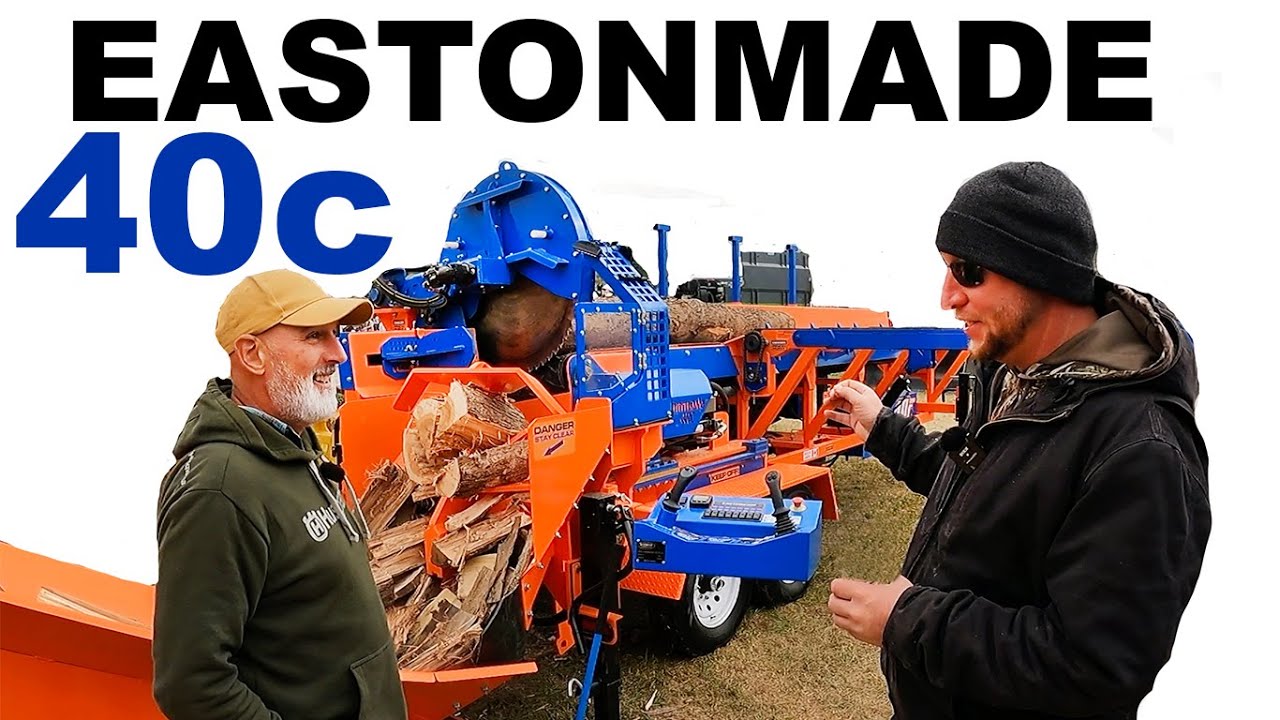 Eastonmade 40C FIREWOOD PROCESSOR and THE NEW 12 WAY WEDGE!!