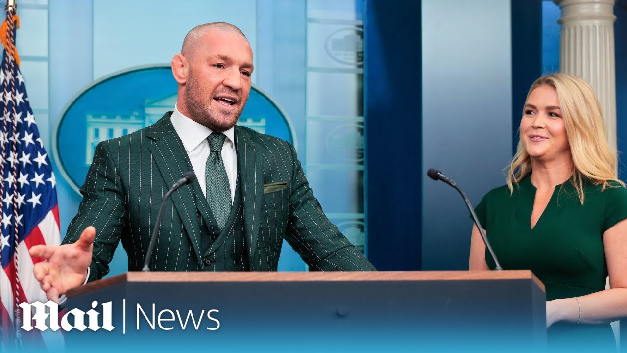 Conor McGregor tours White House press room on St Patrick's Day | Exclusive