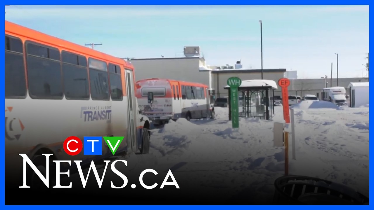 Heavy snowfall shuts down several bus routes in Prince Albert