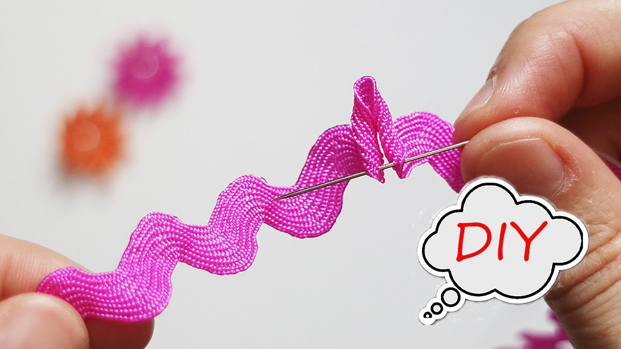 КРУТОЙ СПОСОБ 😍 Сделать цветочек из тесьмы Вьюнок Своими руками