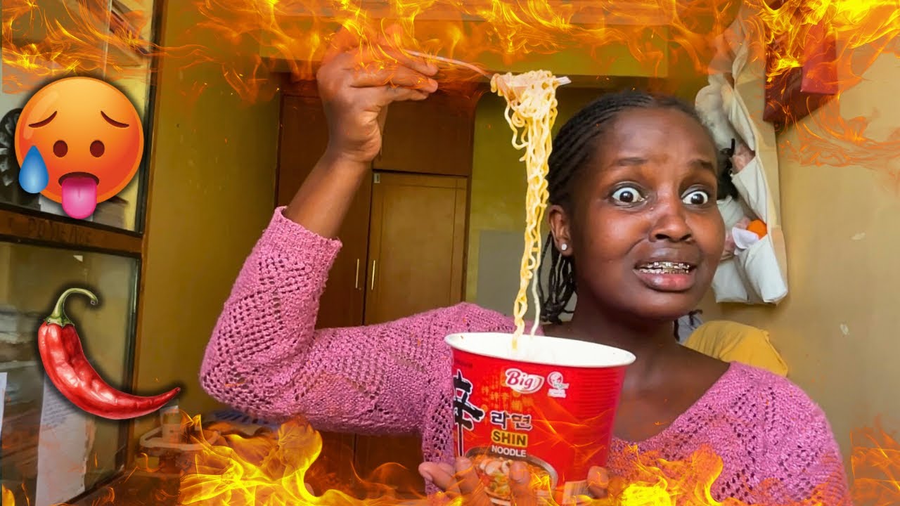 I Tried Hot Spicy Ramen for the first time‼️‼️😱😱😱🥵