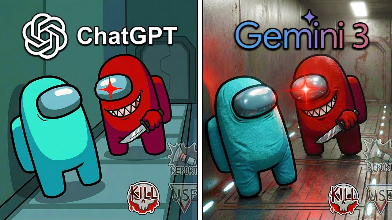 ChatGPT vs Gemini Make Among Us