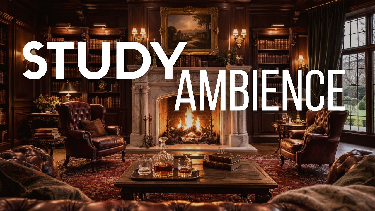 3 Hours Cozy Fireplace Jazz | Liminal Lounge Series – Smooth Instrumental for Focus & Chill