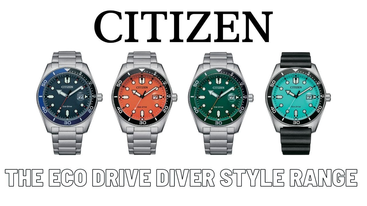 THE CITIZEN ECO DRIVE DIVER STYLE MODELS - AW1760,1761,1768,1769