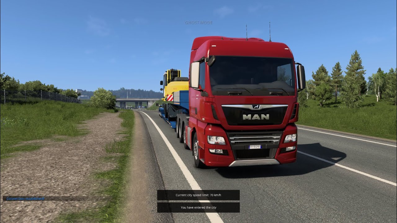 Continue the material handler machine trasporting ets2