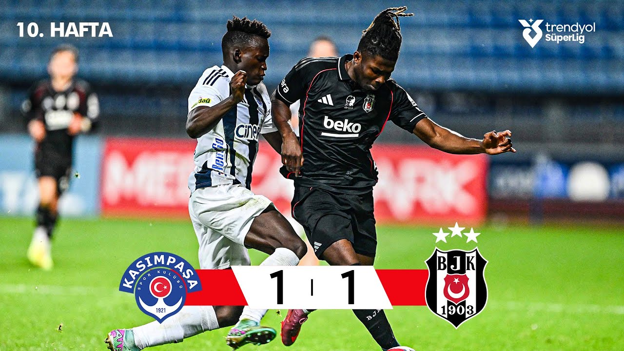 Kasımpaşa (1-1) Beşiktaş - Highlights/&Ouml;zet | Trendyol S&uuml;per Lig - 2025/26