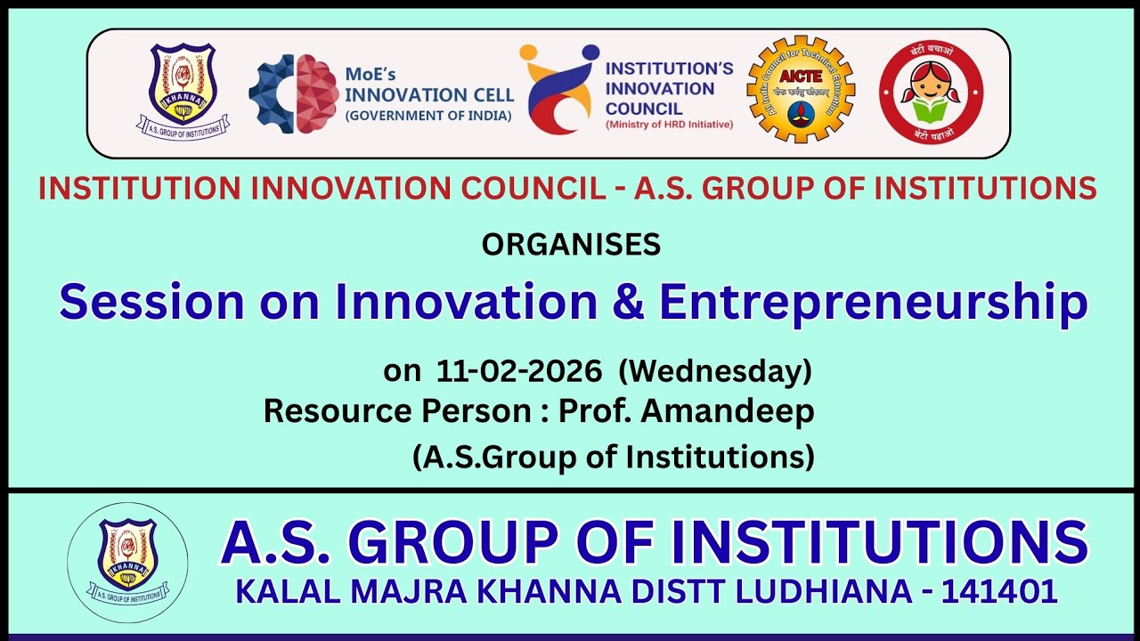 Session on Innovation & Entrepreneurship 