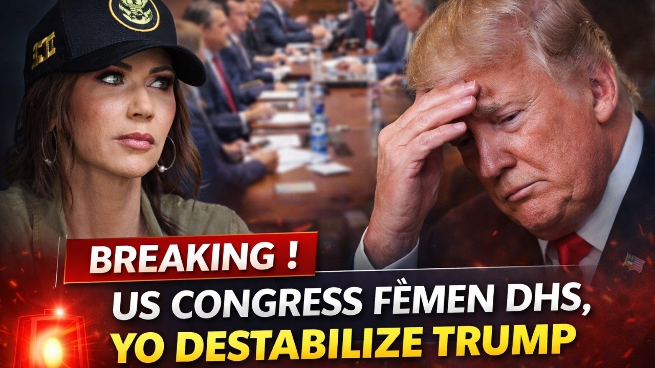 US CONGRESS FRAPE TRUMP, YO FÈMEN DHS POU FÒSE NOEM DEMISYONE