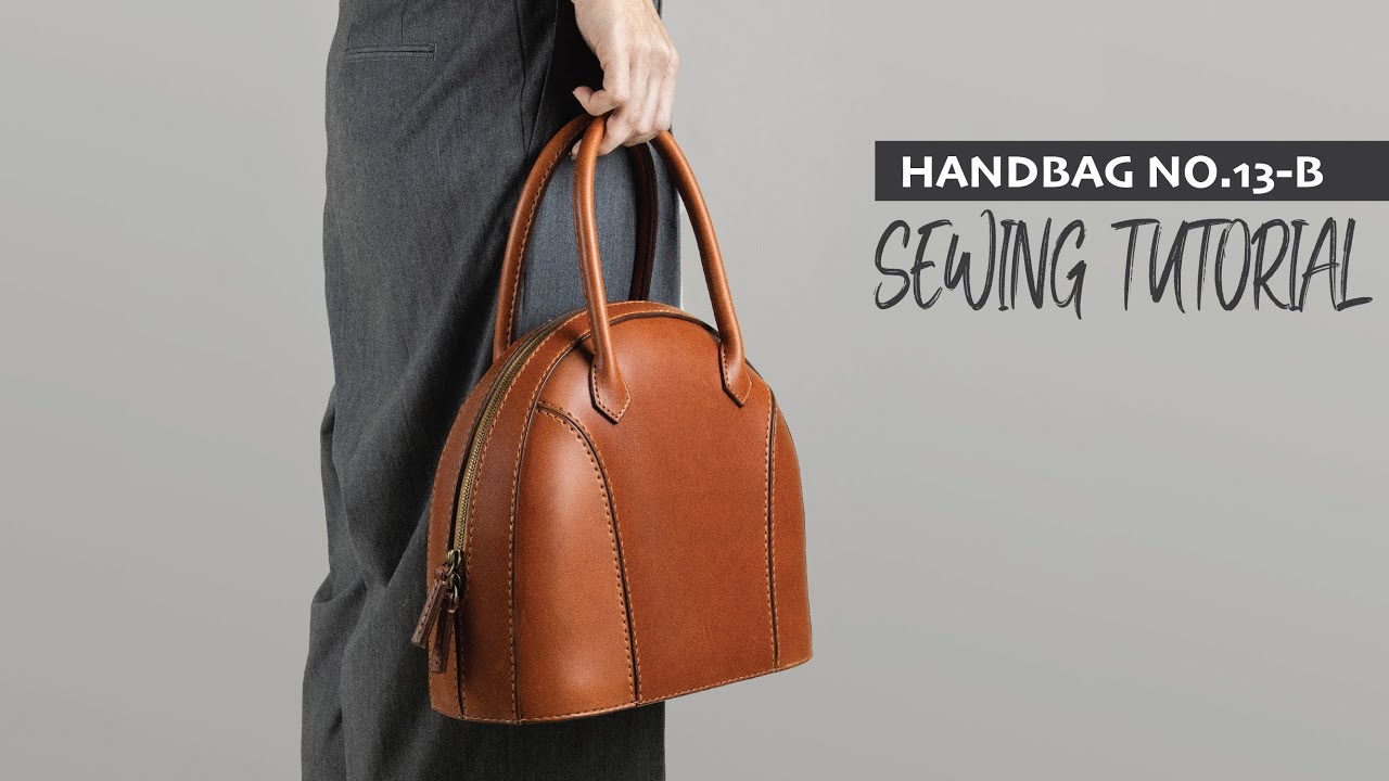 Making a Shell Leather Handbag with Zippers
