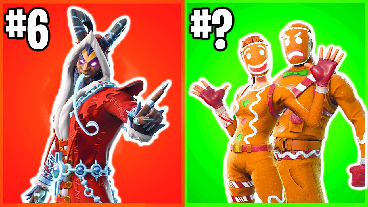 Ranking All CHRISTMAS FORTNITE SKINS From WORST TO BEST!