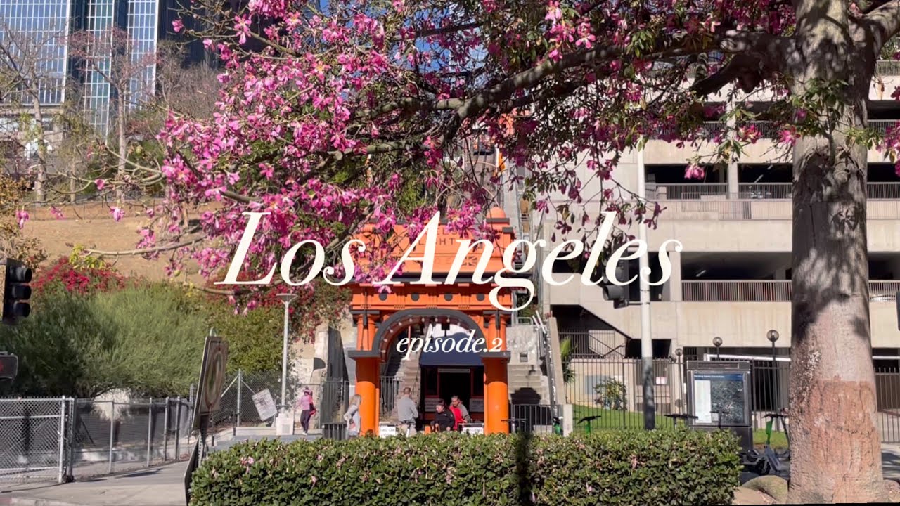 [미국여행] vlog 뚜벅이 LA 여행 ep.2🇱🇷🎨🤾🏻‍♀️🎡🌅|LA 다운타운|그랜드 센트럴 마켓|엔젤 플라이트|브래드 버리 빌딩|게티 센터|베니스비치|산타모니카 비치|