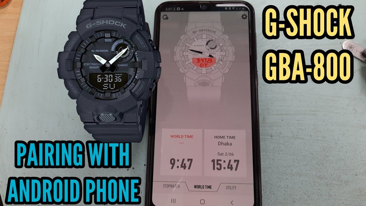 How To Pairing With Android and iPhone G-Shock GBA-800 Bluetooth Connection Watch | SolimBD