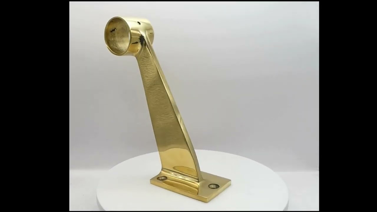 109 Brass Footrail Brackets – Solid Brass Bar Footrail | NZ Handrail Fittings