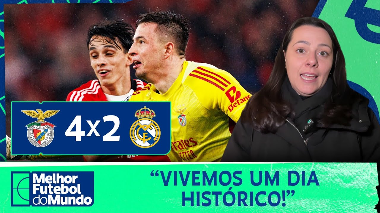 BENFICA BATE O REAL COM GOL DE GOLEIRO E MERENGUES ESTÃO NA REPESCAGEM! TATI ANALISA