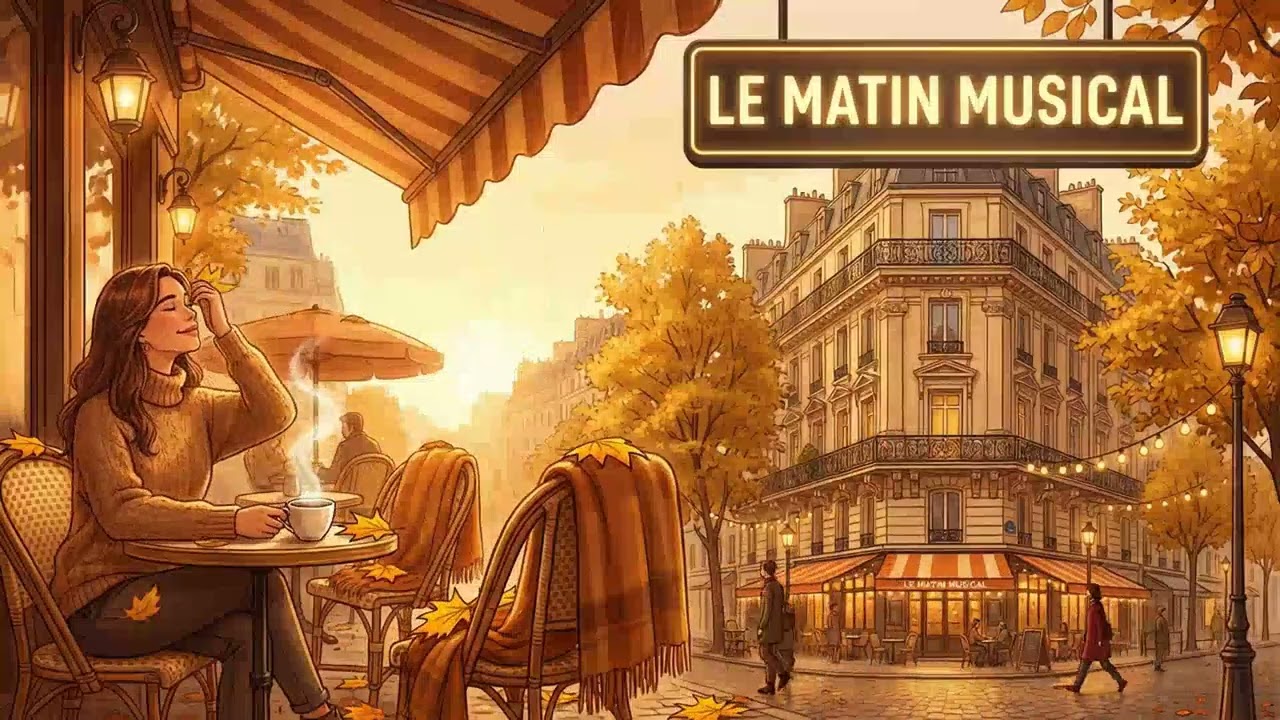 French Café Music – Cozy Autumn Terrace Jazz Ambience ☕🍂