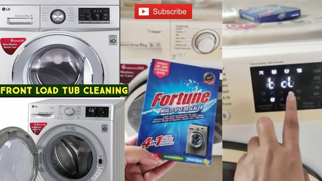 LG Fully Automatic Front Load Washing Machine Tub Cleaning.Read Description👇🏻#TubCleaning #FrontLoad