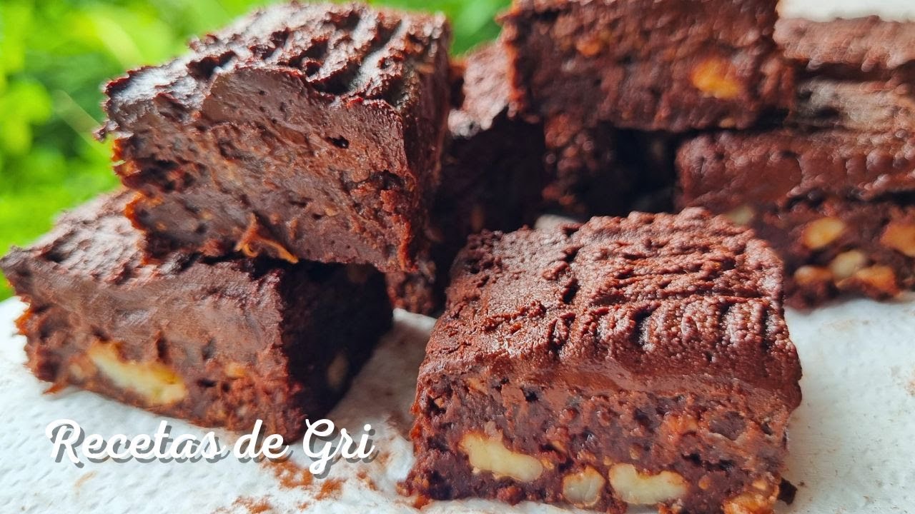 💚Mi Receta de BROWNIE Sin HARINAS y Sin AZÚCAR - Recetas de Gri, Saludables y 100 % Vegetales
