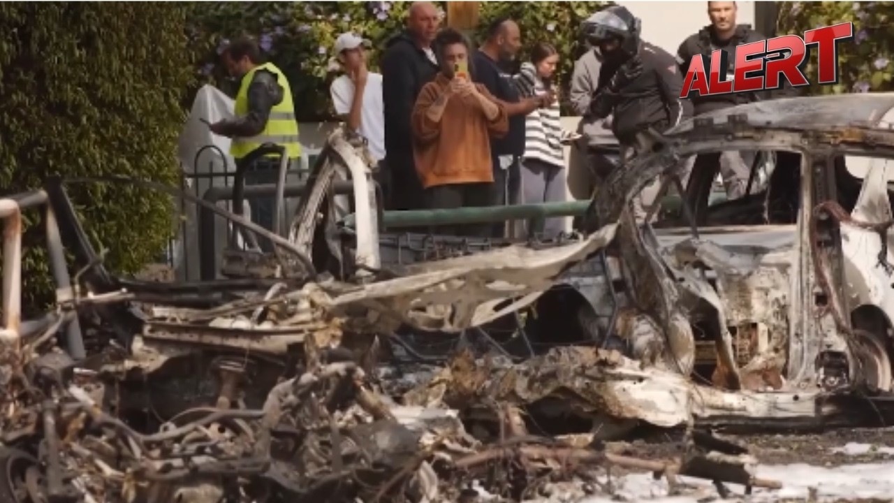 Missile Fragment Hits Tel Aviv Residential Area, Multiple Cars Torched in Blast | ALERT News