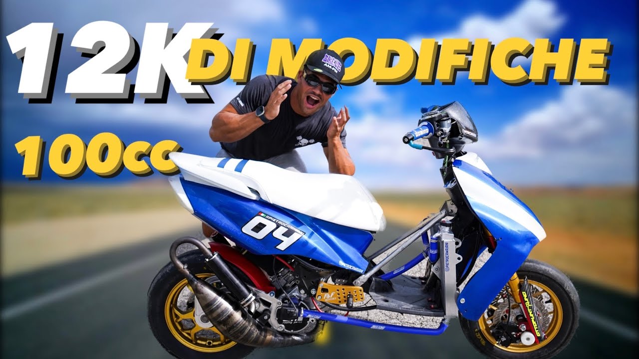 PROVO  LO SCOOTER PIU' ELABORATO D'ITALIA 37CV *MISSILE*