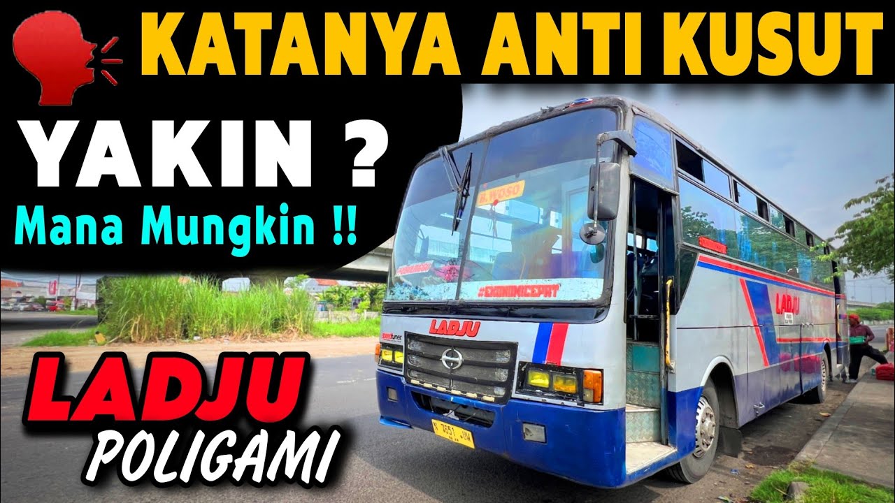 KATA SIAPA LADJU INI ANTI KUSUT ‼️ NIH LIHAT AJA SENDIRI 🔥 Trip Report Naik Bus LADJU Poligami Bumel