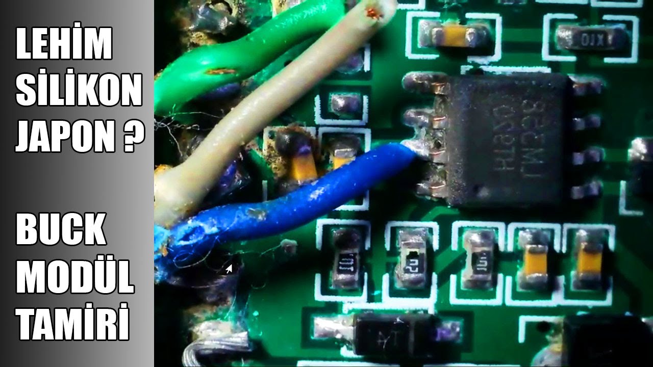 LEHİM-JAPON-SİLİKON SANATSAL ÇALIŞMASI İKİ ADET BUCK CONVERTER TAMİR ETTİK