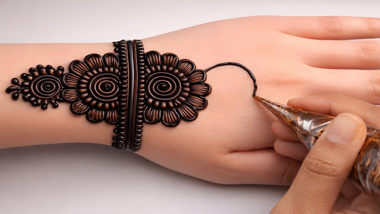 Mehndi design simple back hand | Eid special mehndi design 2026 front hand | Anisha mehndi magic
