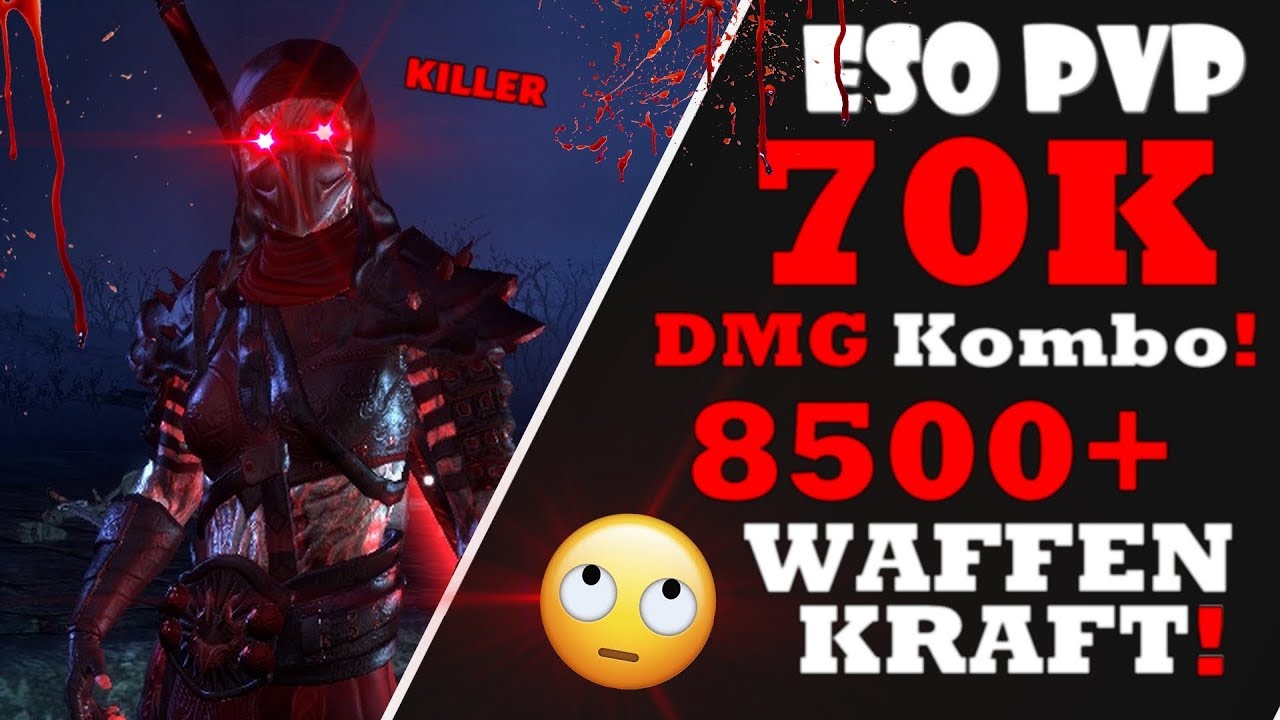 ESO Build Teaser | 70K DMG Kombo! 8500+WD NB Gank Build Dragonhold!