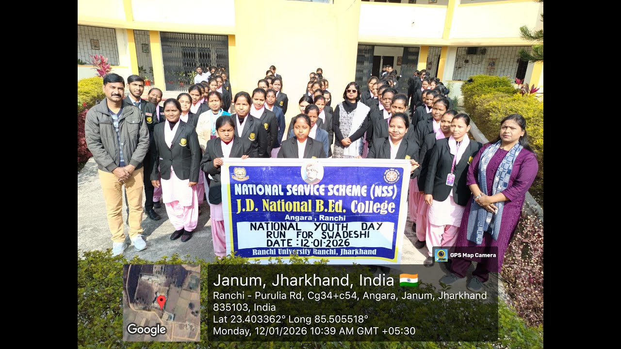 Run for Swadeshi on the occasion of 164th Birth Anniversary of Swami Vivekanand || JDN B.Ed. College