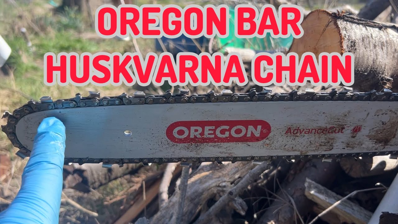 Проверенная распиловка цепи Oregon Advanced Cut и Huskvarna китайской цепной пилой 14 дюймов.