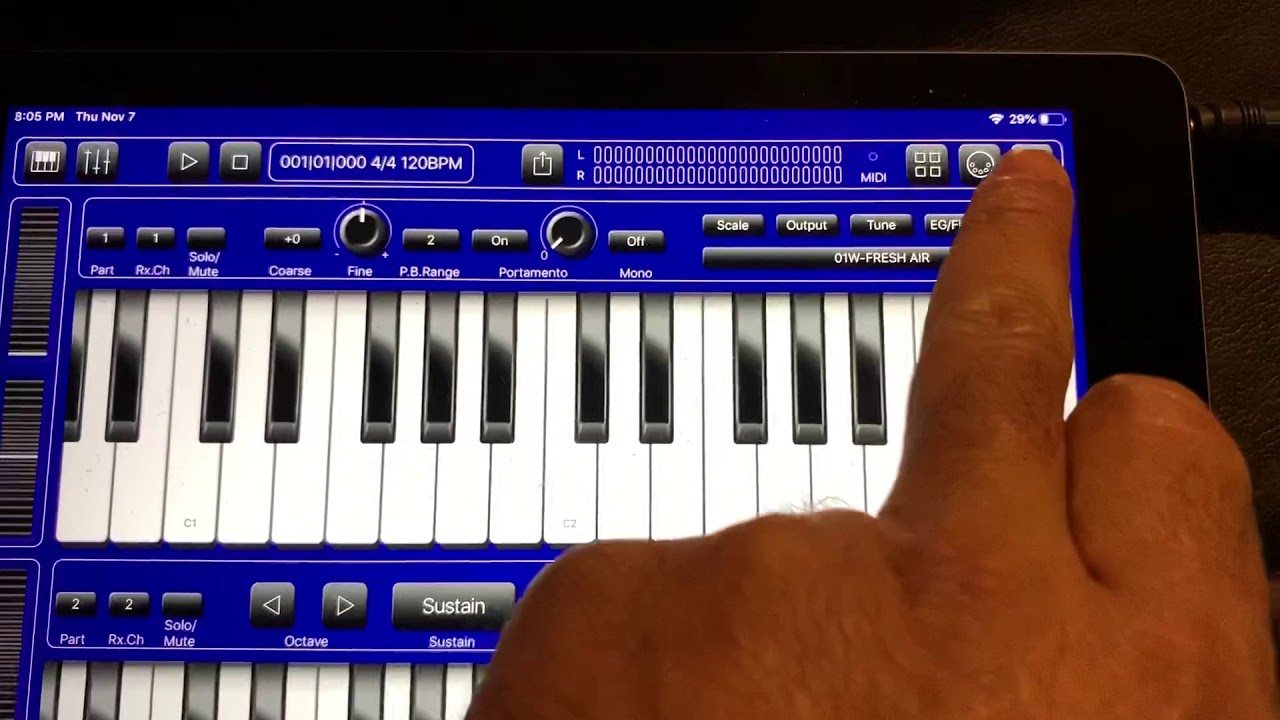 Como conectar un iPad con cables Midi