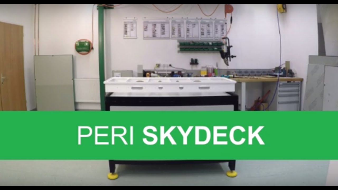 alkus - installation of the formwork panel in the PERI SKYDECK formwork system