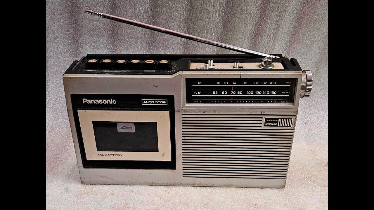 National Panasonic RQ 432S AM/FM Radio Cassette Player Boombox