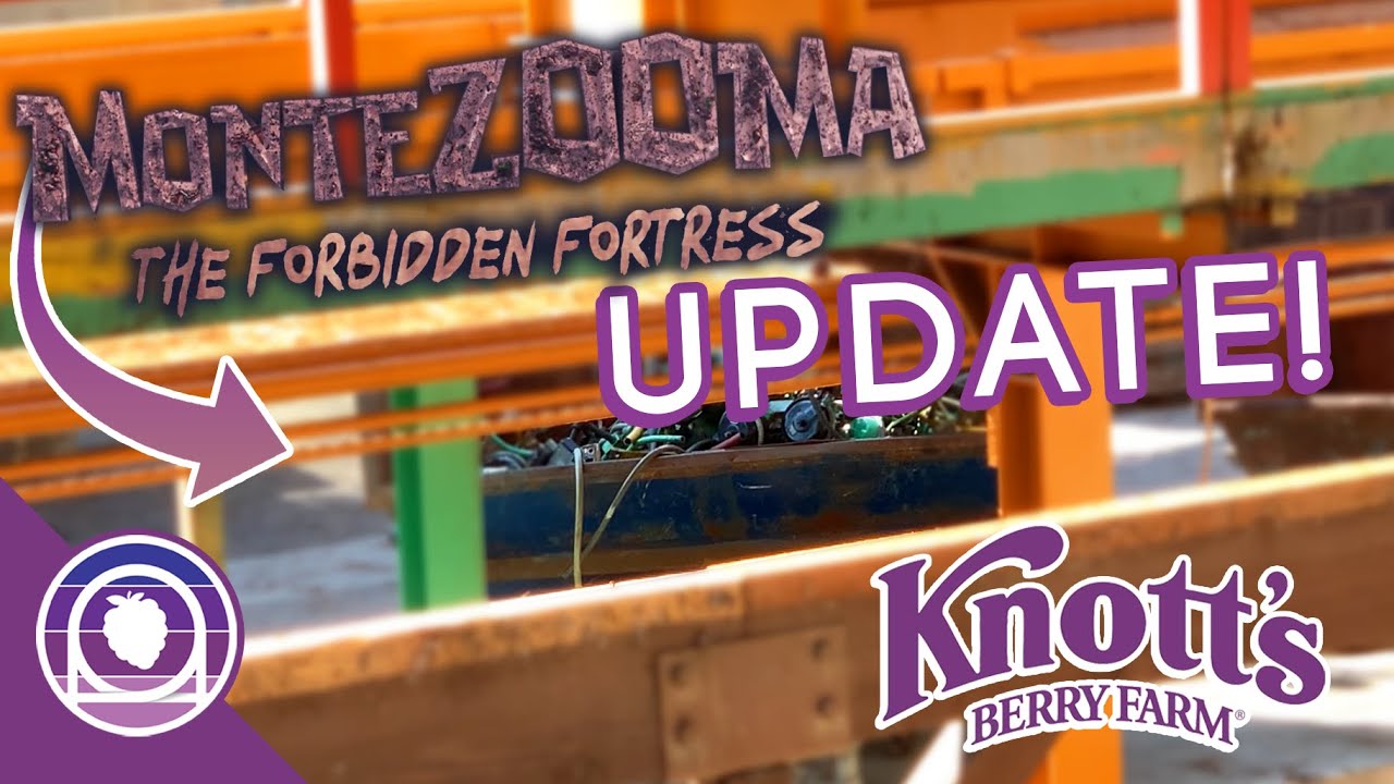 Bye Bye Brakes! | MonteZOOMa The Forbidden Fortress Construction Update 9/13/22 | Knott's Berry Farm