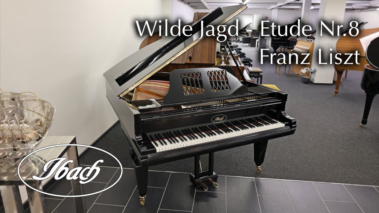 Ibach Jugendstil Flügel, Modell F2 - 180 | Franz Liszt - Etude Nr.8 - Wilde Jagd