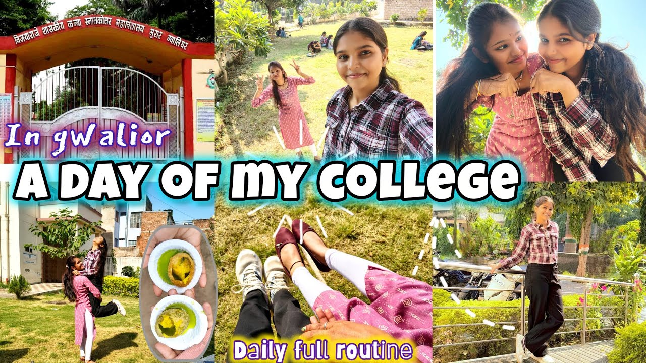 A DAY OF MY COLLEGE🕍IN GWALIOR📍VLOG 🥰 with my friend 👩‍❤️‍👩full day msti  vlog🎀/ 2026 my 2nd vlog🤠
