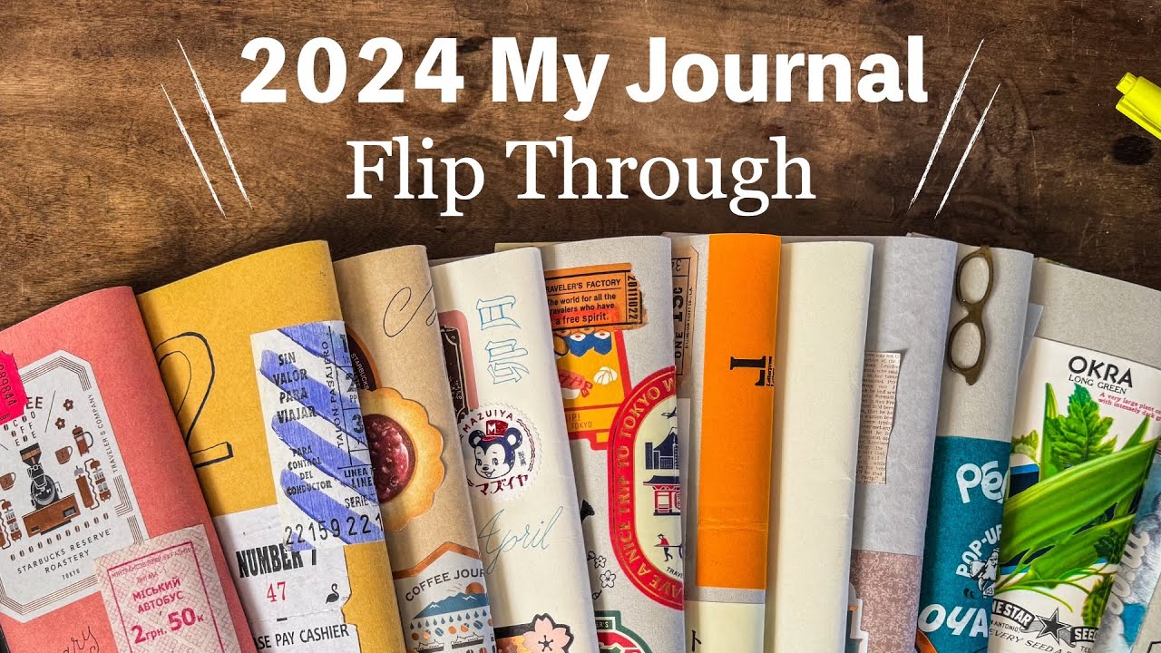【手帳の中身】2024年のバレットジャーナル1年間のふり返り| トラベラーズノートTRAVELER’S notebook | My 2024 Bullet Journal Flip Through