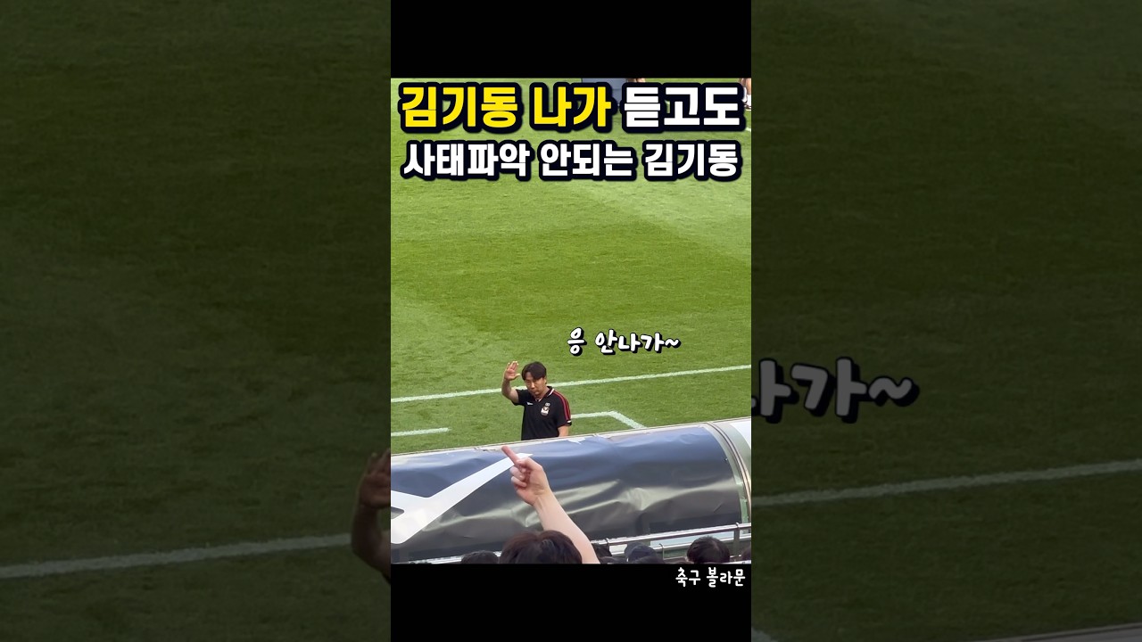 벤치뒤 팬들의 분노에도 끄떡없는 김기동 #fc서울 #기성용 #김기동
