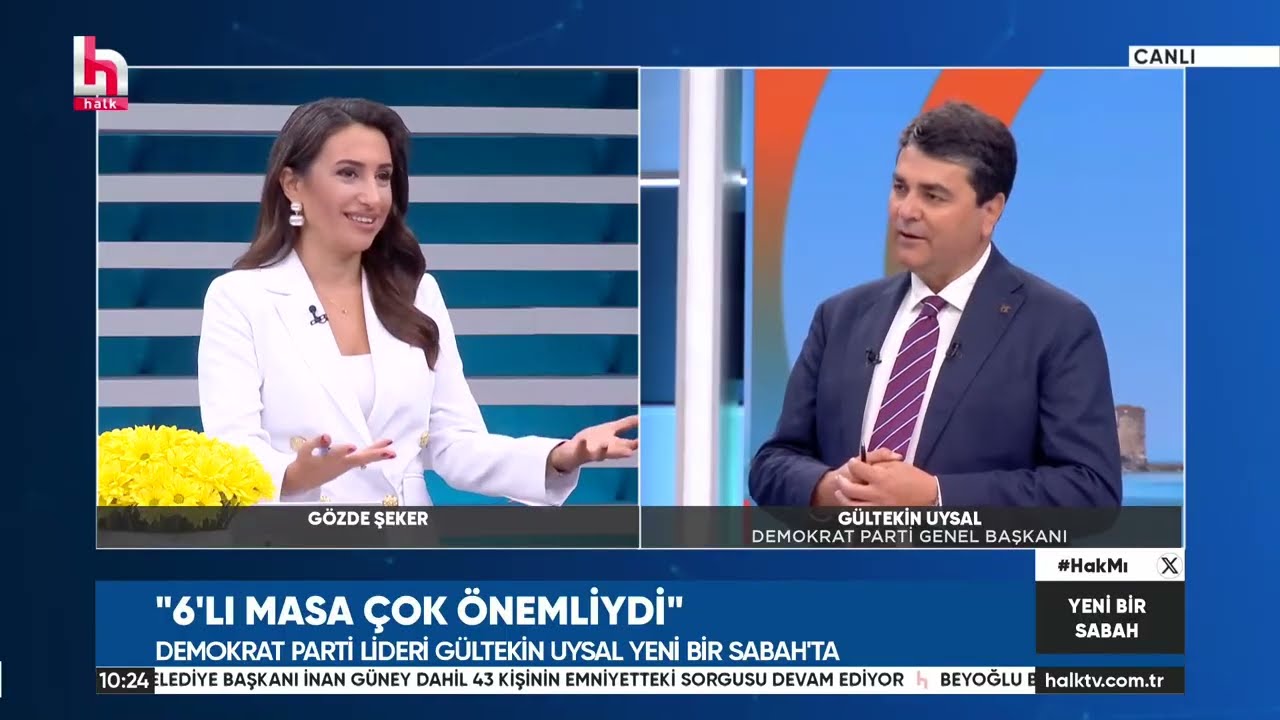 DP Genel Başkanı Gültekin UYSAL HalkTV'de 