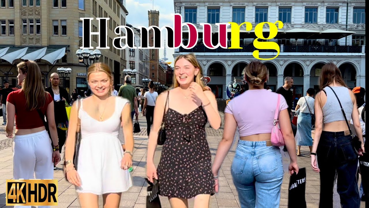 Hamburg_ Germany City Walking Deutschland 🇩🇪 ￼ sunny day ☀️4KHDR