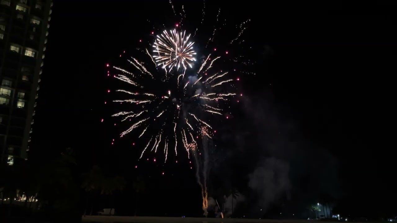 ハワイの花火