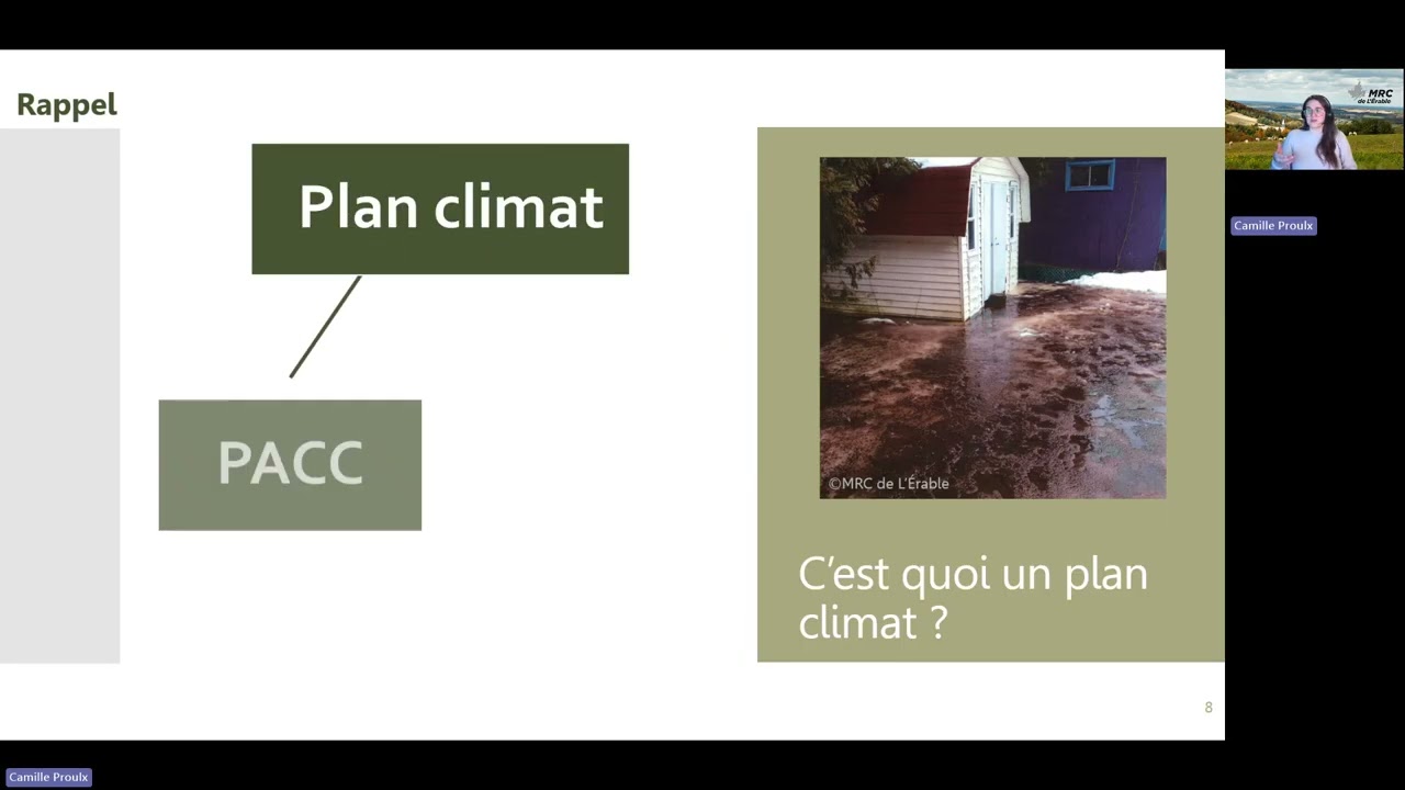 Introduction à la démarche du Plan climat de la MRC de L'Érable