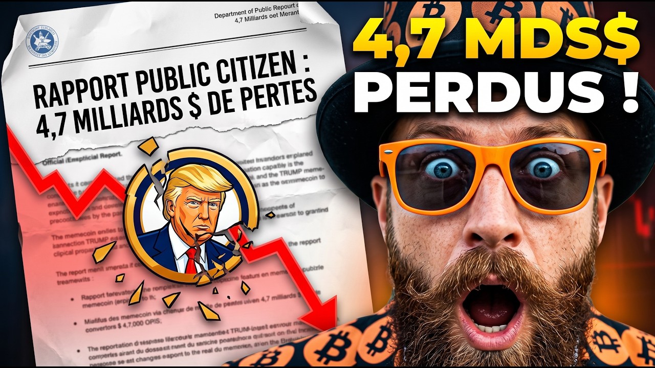 🚨Rapport Choc Public Citizen : 4,7 Milliards $ de pertes sur les projets crypto de Trump ! Et vous ?