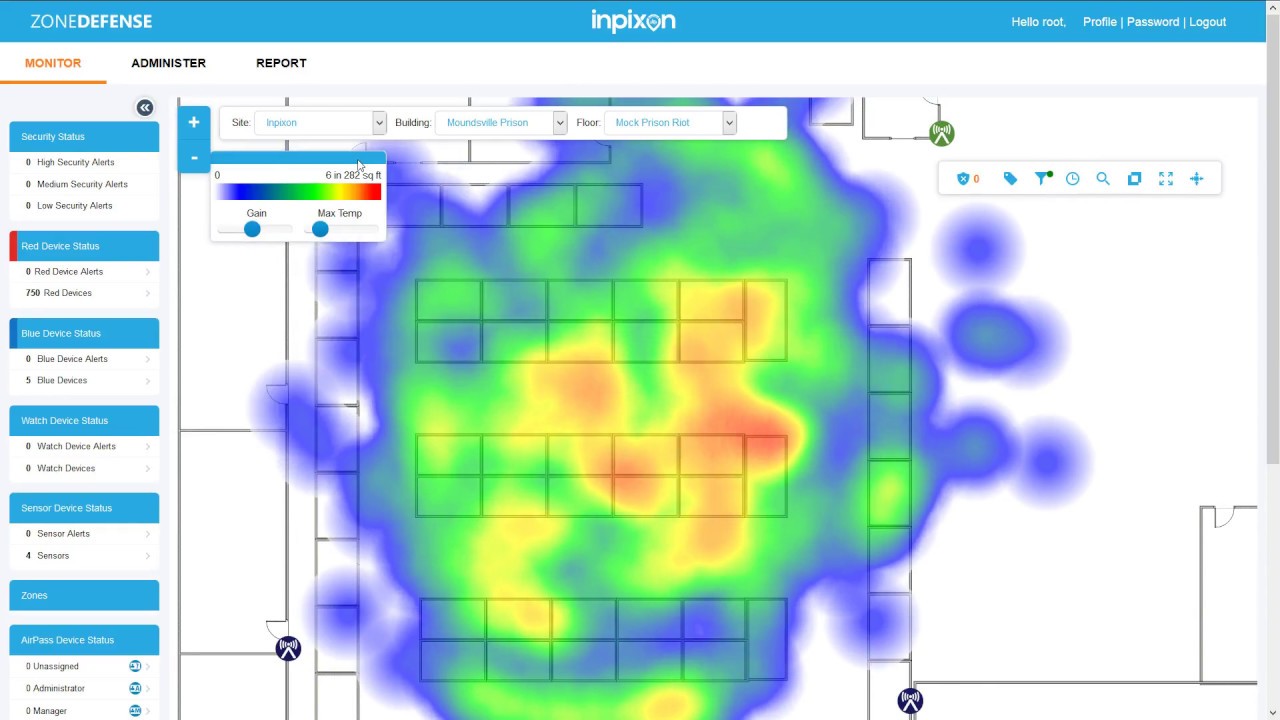 IPA Security -- Wireless device detection and locationing demo.