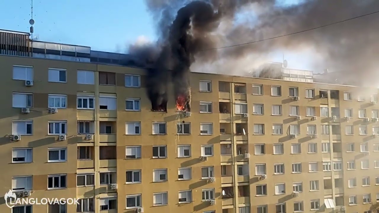 Kilencedik emeleti lakás borult lángba Budapest XIII. kerületében