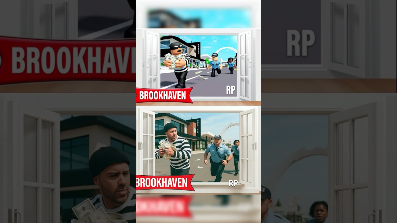 Brookhaven in real life 🏡👮&zwj;♂️AI Gen #brookhaven #roblox #robloxshorts #robloxtrend