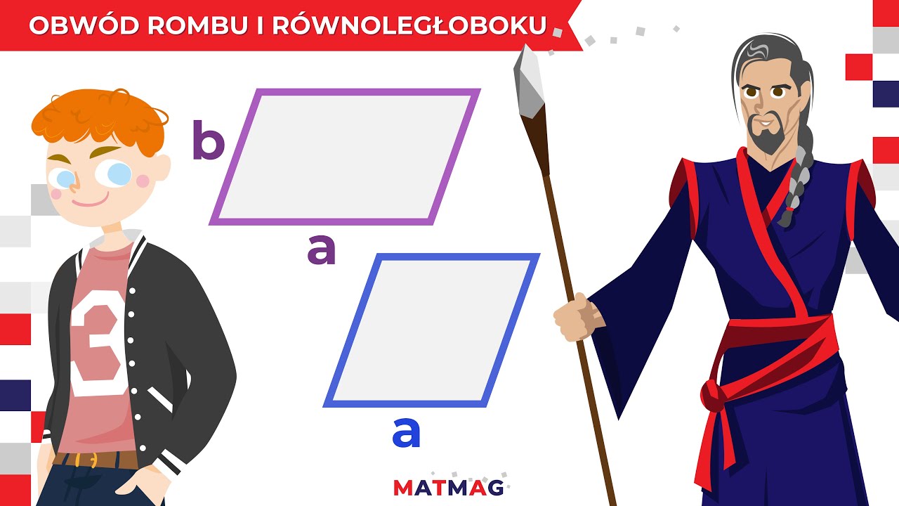 🔶 Obw&oacute;d rombu, obw&oacute;d r&oacute;wnoległoboku ⭐ MATMAG 🔶