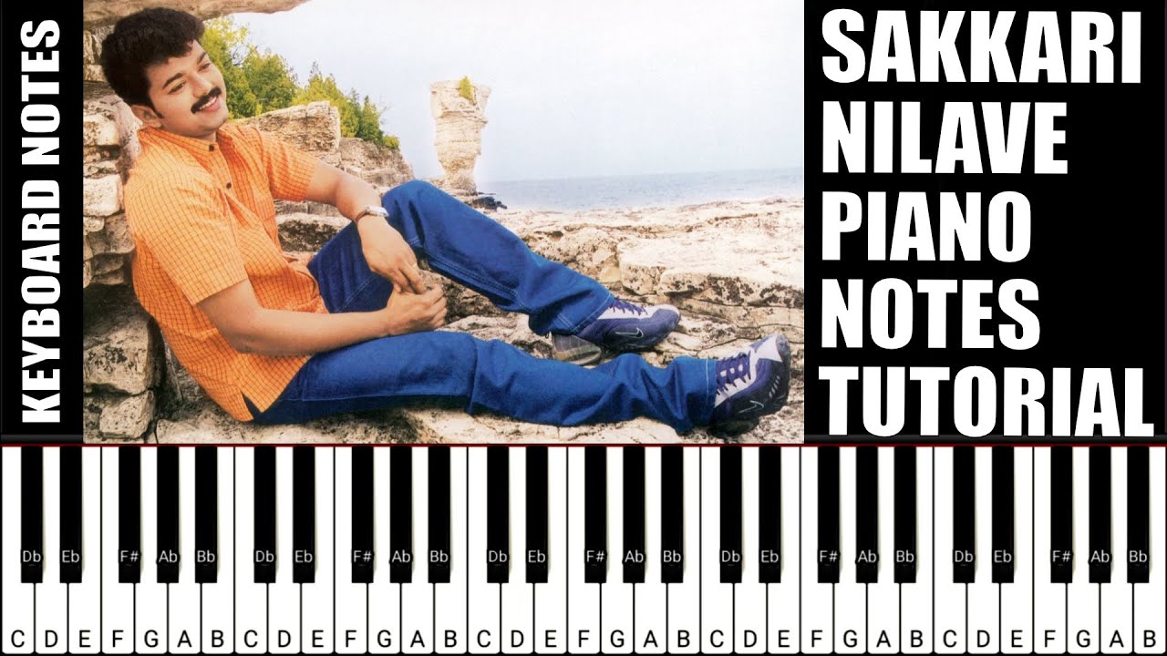 Sakkarai Nilave Piano Notes Tutorial - Youth | Mani Sharma | Thennarasu