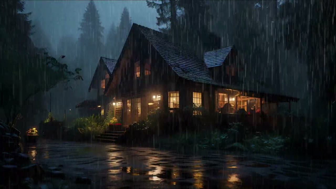 Light Rain at Night  Soothing White Noise for Deep Sleep, Focus, and Quiet Relaxation │deep sleep