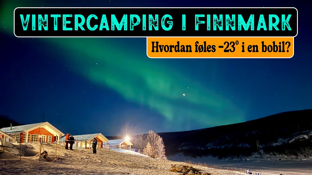 Fricamping i bobil på vinteren i Finnmark - Jeg følger Finnmarksløpet 2025 (husbil / Vanlife Norge)