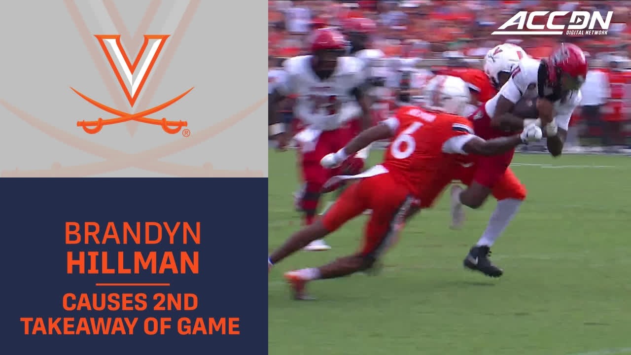 Virginia's Brandyn Hillman Causes His 2nd&nbsp;Takeaway Of The Game